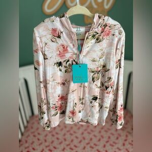 Posh Peanut Vintage Rose 3T-4T reversible jacket